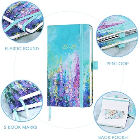 2023-2025 Pocket Planner/Calendar - Monthly Pocket Planner/Calendar with 63 Notes Pages, January 2023 - December 2025, 3.8" x 6.3", 3 Year Monthly Planner with Inner Pocket and Pen Hold - Painting Oil