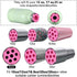 Cup Turner Foam Set, 10 Pieces Tumbler Foams for 1/2 Inch PVC Pipe, Tumbler Spinner Foams Fit 30 oz 20 oz 10 oz Tumbler Bottles Cups 25 oz, 17 oz, 12 oz Cola Shaped Water Bottles (Pink)