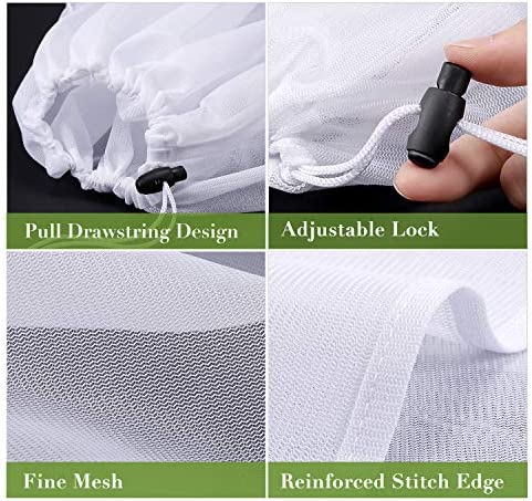 Brew Bags Reusable 3 Pack, Extra Large 26"x22" Fine Mesh Strainer Bag for Home Brewing Hops Grains Wine Beer Making Drawstring Straining Brew in a Bag