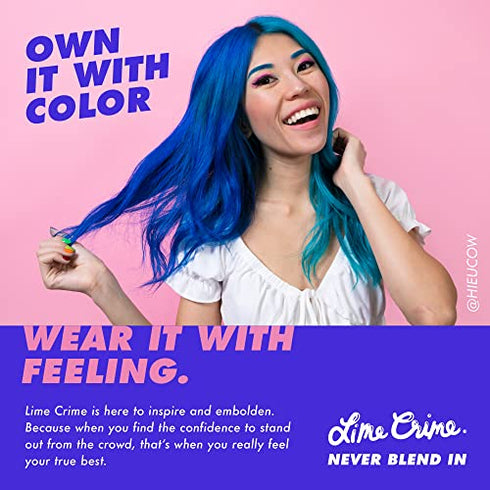 Lime Crime Bushy Brow Pen, Smokey (Black Brown) - Thin Precision Eyebrow Pencils Define, Shape, Build, Fill In & Flick Up - Eyebrow Filler for Natural Looking Brows - Vegan & Cruelty-Free