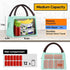 Buringer Reusable Insulated Lunch Bag Cooler Tote Box Meal Prep for Men & Women Work Picnic or Travel ?Geometry Green?