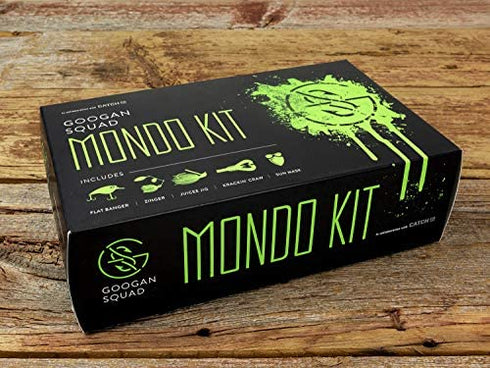 Catch Co Googan Squad Bass Fishing Mondo Kit | Googan Squad Flat Banger, Zinger, Juicee Jig, Necko Sun Mask and Googan Baits Krackin' Craw