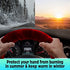 ANDALUS Brands Australian Sheepskin Wool Steering Wheel Cover for Women & Men-Universal 15 Inch Steering Wheels & Accessories - Eco-Friendly Wheel Cover for Car-Car Accessories (Burgundy/ Dark Red)