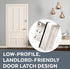 Door Lock for Home Security (2-Pack) - Easy to Install Door Latch Device, Aluminum Construction, Satin Nickel Door Locks for Door Security | Child Proof & Tamper Resistant, Door Locks