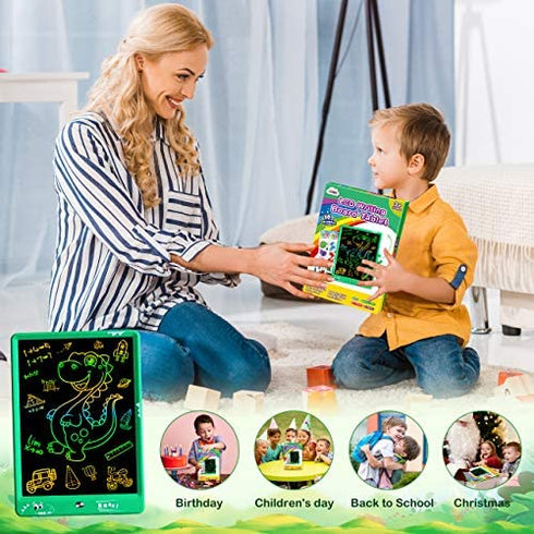 ZMLM Boys Gift for Christmas Age 3-12: 10 Inch LCD Writing Tablet Electronic Drawing Art Pad Erasable Magic Learning Doodle Board Toddler Travel Boy Toy Activity Toy for Kids Girls Boy Birthday Gift