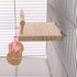Bird Perches Cage Toys, Bird Wooden Play Gyms Stands with Acrylic Wood Swing, Rattan Ball, Ferris Wheel, Bird Perch Chewing Toys for Green Cheeks, Baby Lovebird, Chinchilla, Hamster