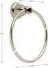 Franklin Brass Kinla Towel Ring, Brushed Nickel, Bathroom Accessories, KIN46-SN-1