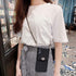 Fusicase for iPhone 11 Wallet Case with Neck Strap Crossbody Strap Lanyard Handbag Wrist Strap Protective Cover Credit Card Holder Slot Purse for Girls Women Silicone Case for iPhone 11 Black