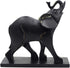 Comfy Hour Wildlife Collection 8" Black Elephant Figurine with Trunk Up Raised Collectible Statue, Desktop Decoration, Hand Made and Painted Resin