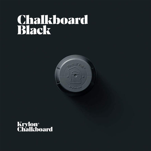 Krylon K05223000 Chalkboard Paint Special Purpose Brush-On, Black, Quart