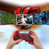 Burcica Wireless Controller for PS2 Play station 2 Dual Vibration - ClearBlue and ClearRed