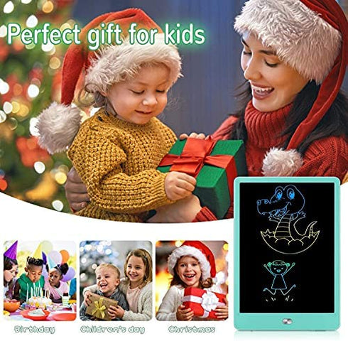 TEKFUN Kids Toys 10Inch LCD Writing Tablet, Zero Mess Coloring Doodle Board Drawing Board for Toddlers, Travel Games Educational Toys Birthday for 3 4 5 6 7 Year Old Girls Boys (Green)