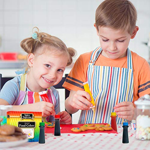 Spice Supreme Select Assorted Liquid Food Coloring Kit - 8 Bottles, 0.3 Ounces Each