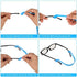 8 Pack Glasses Strap, Kids Eyeglasses Sunglasses Strap Glasses Band Holder Eyewear Retainer, Silicone Elastic Sports Toddlers Glasses Strap with Ear Grip Hooks, 8 Colors