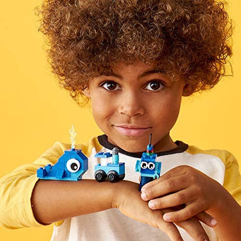 LEGO Classic Creative Blue Bricks 11006 Kids’ Building Toy Starter Set with Blue Bricks to Inspire Imaginative Play (52 Pieces)