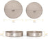 Bakestudio Round Cake Pans Set of 2, Tier Deep Baking Pans for Party, Non-Toxic Nonstick Durable, Warp-Resistant Food Safe Coating, Gold (9.2 Inch & 8.3 Inch)