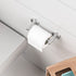 Solid Brushed Nickel Pivoting Toilet Paper Holder - Polished Chrome Bathroom Accessories - 304 Stainless Steel and Zinc Alloy Made - No Rust or Corrosion 8.7 x 3 x 2 inch