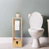 Toilet Paper Holder Toilet Paper Stand Roll Holder Stand and Dispenser with Storage for Bathroom