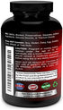Organic Lions Mane Mushroom Capsules - 1800mg Strongest Lion's Mane Mushroom Supplement - Non-GMO Lions Mane Extract Powder - Nootropic Brain Supplement - Brain & Immune Support - 90 Vegetarian Caps