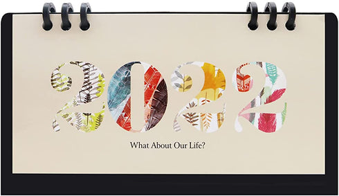 2022 Mini Desk Calendar Flip Monthly Memo Notes Calendar 6.9" x 3.7" - Life
