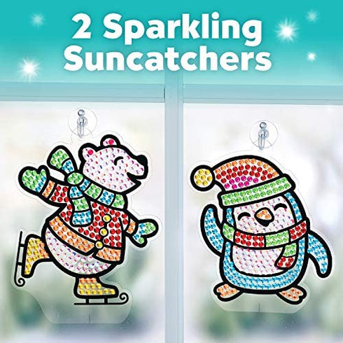 Creativity for Kids Big Gem Diamond Painting Kit - Create Your Own Holiday Stickers & Suncatchers - Diamond Art for Kids