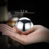Ecentaur Reusable Stainless Steel Ice Cube Metal Whiskey Stones Ball for Drinks 5.5cm Set of 2