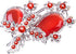 2880 Pieces Crystal Diamond Rhinestones Flat Back Round Gems Charms Stones Rhinestones Crystals Round Beads Flat Back Glass (Red,SS20)
