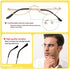 KoKoBin Half Reading Glasses - 2 Pairs Half Rim Metal Frame Glasses Spring Hinge Readers for Men and Women, Black+Gold 3.00