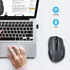 TECKNET Wireless Mouse, 2.4G Ergonomic Optical Mouse with USB Nano Receiver for Laptop, PC, Computer, Chromebook, Notebook, 6 Buttons, 24 Months Battery Life, 2600 DPI, 5 Adjustment Levels