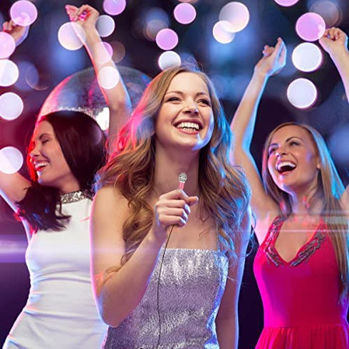 Mini Microphone,Portable Vocal Tiny Microphone, Asmr Microphone,Phone Microphone, Mini Karaoke Microphone for Voice Recording Chatting and Singing On iPhone,Android,Laptop Notebook (Pink)