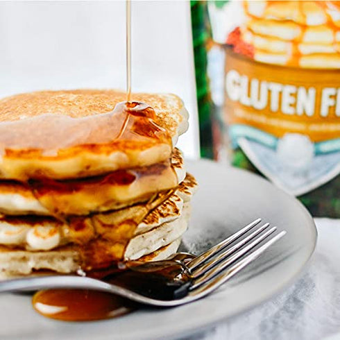 Gluten-Free Pancake and Waffle Mix by Birch Benders, Made with Brown Rice Flour, Potato, Cassava, Almond, and Cane Sugar, Family Pack, Just Add Water, 14 Ounce (1-pack)