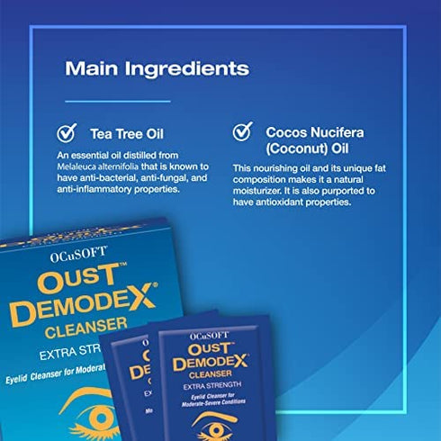 Oust Demodex Cleanser Pre-Moistened Pads 30ct