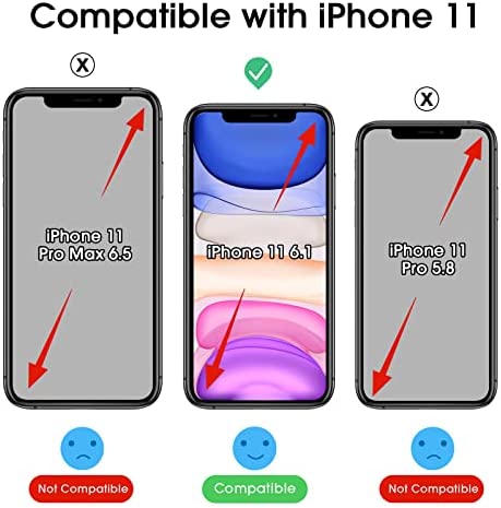 amCase Clear Case with Built-in Magnets Compatible with iPhone 11 (6.1") and MagSafe Accessories, Support Wireless Charging, Strong Magnetic