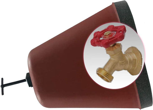 Rocky Mountain Goods Faucet Cover for Winter Freeze Protection - Durable Outer Shell Design with thick styrofoam inside - Installs on outside faucet in seconds - Snug Tight seal design (1)