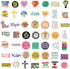 100 PCS Jesus Christian Bible Stickers,Vinyl Waterproof Stickers, Religious Bible Laptop Faith Stickers, Cross Wisdom Words Decals Stickers for Water Bottles, Christian Gifts