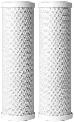 2-Pack Compatible WaterPur CCI-10-CLW Activated Carbon Block Filter - Universal 10 inch Filter for WaterPur Clear Water Filter Housing by AWS