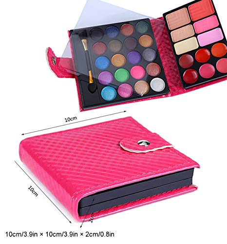 All in one Makeup Kit, Eyeshadow Palette Lip Glosses Blusher Concealer Powder Brush Mirror,Professional makeup kit set for women girls teens or Beginner,32 Color (1Pc)