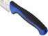 Mercer Culinary Millennia Colors Blue Handle, 7-Inch Granton Edge, Santoku Knife