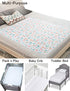 COZUMO Baby Waterproof Bed Pad Bed Wetting Pads Washable for Kids Toddler Potty Training Pads Baby Wateproof Pad Mat for Pack n Play/Crib/Mini Crib Reusable Incontinence Underpads for Kids/Adult/Pets