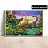 Diamond Painting Kits Dinosaur, VAIIEYO Diamond Art Animal, Paint by Numbers Dragon Full Drill Round Rhinestone Craft Canvas for Home Wall Decor 12x16 inch