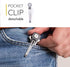 Smart Key Organizer for Keychain - Compact Key Holder - Upgraded Version w Pocket Clip, Car Key Ring, Minimalist EDC design, Cool Key Chain for Men & Women, key case organizer -up to 14 Keys