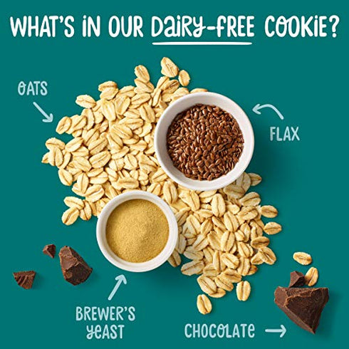 Happy Mama Organics Lactation Cookies With Flax + Brewer's Yeast Chocolate, Oat & Sea Salt, 10.6oz, 10Count