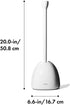 OXO Good Grips Toilet Plunger with Cover, White