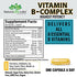 Vitamin B Complex with Vitamin C and Folic Acid - B12, B1, B2, B3, Vitamin B5 Pantothenic Acid, B6, B7, B9 - Nervous System Support & Supports Energy Metabolism Non-GMO- 100 Veggie Capsules