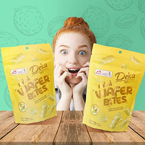 Deka Mini Wafer Bites (Durian, Pack of 1)