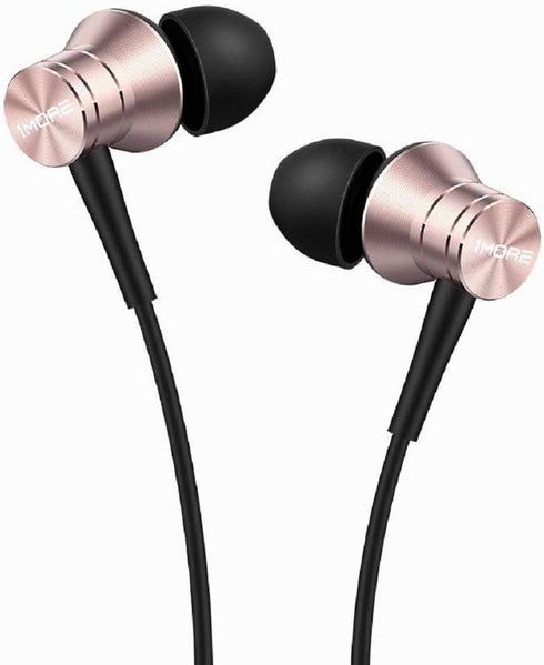 1MORE Piston Fit in-Ear Earphones Fashion Durable Headphones with 4 Color Options, Noise Isolation, Pure Sound, Phone Control with Mic for Smartphones/PC/Tablet - Pink