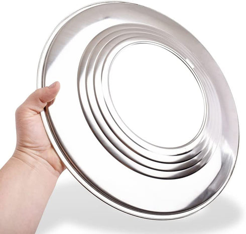 Mabeeze Steamer Ring Stainless Steel Adapter fits 8 to 13 inches Steamers and Pots, for Bamboo Baskets and Steamer Pots - 10 Paper Liners included