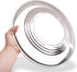 Mabeeze Steamer Ring Stainless Steel Adapter fits 8 to 13 inches Steamers and Pots, for Bamboo Baskets and Steamer Pots - 10 Paper Liners included
