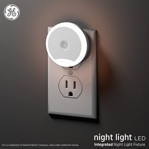 GE Lighting Color-Changing Decorative Plug-in LED Night Light Ring Fixture, 1-Pack