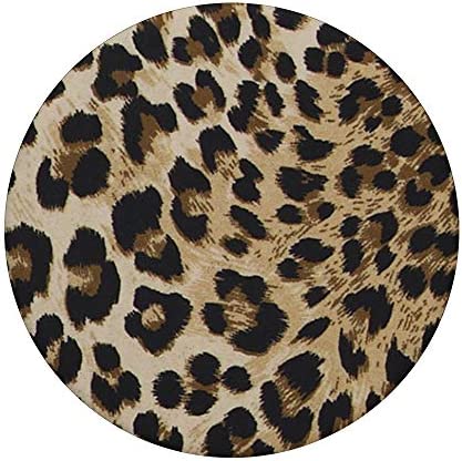 Cute Leopard Print Pattern Fashion Black Design Color PopSockets PopGrip: Swappable Grip for Phones & Tablets